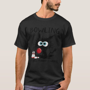 Black Cat Bowling, weil Mord ist falsch lustig Ca T-Shirt