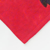 Black Cat Bowtie Pumpkin Vintag Fleecedecke (Ecke)