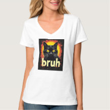 Black Cat Bruh Meme - Funny Cat