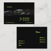 Black Cat Business Card Visitenkarte (Vorne/Hinten)