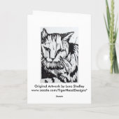 Black Cat - by Lora Shelley Karte (Rückseite)