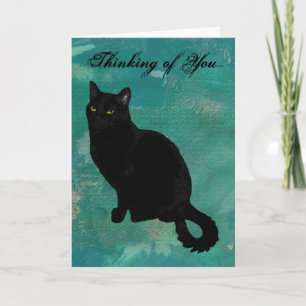 Black Cat Card Dankeskarte