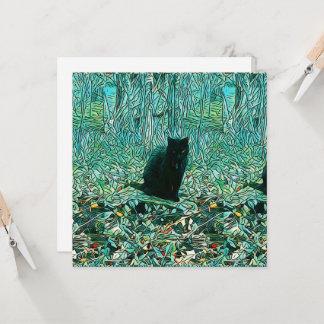 Black Cat Card Einladung