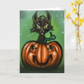 Black Cat Card Karte (Gelbe Blume)