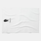 Black Cat Cartoon Best Pet Mama Geschirrtuch (Horizontal)