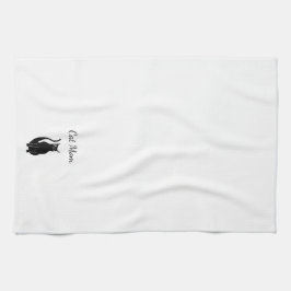 Black Cat Cartoon Best Pet Mama Geschirrtuch