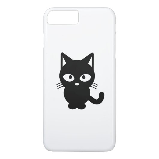 Black Cat Cartoon Case-Mate iPhone Hülle (Rückseite)