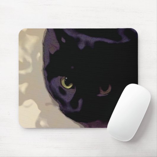 Black Cat Case Mousepad (Mit Mouse)