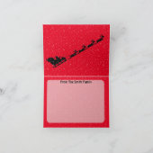 Black Cat Catnip Weihnachtscocktail-Karte Karte (Innenseite)