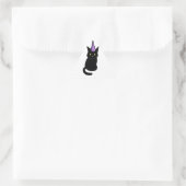 Black  Cat Celebration Sticker (Tasche)