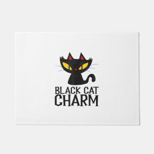 Black Cat Charm Halloween Fußmatte