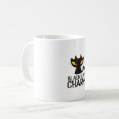 Black Cat Charm Halloween Kaffeetasse (Vorderseite Links)