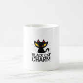 Black Cat Charm Halloween Kaffeetasse (Mittel)