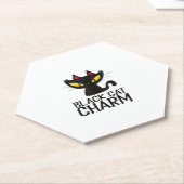 Black Cat Charm Halloween Untersetzer (angewinkelt)