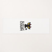 Black Cat Charm Halloween Yogamatte (Vorderseite (Horizontal))
