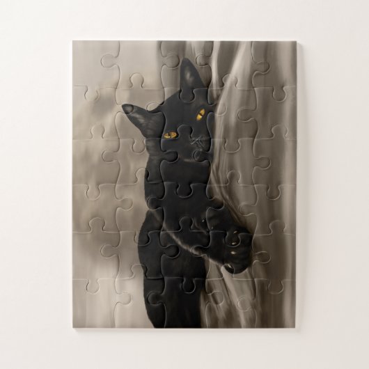 Black Cat Chilling Puzzle (Vertikal)