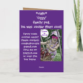 Black Cat Chillout Card Karte (Rückseite)