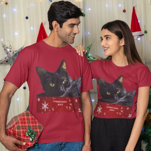 Black Cat Christmas 20XX Unisex T-Shirt