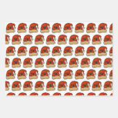 Black Cat Christmas 3 Blatt Wrapping Paper Set (Vorderseite 3)