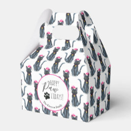 Black Cat Christmas Favor Box Geschenkschachtel
