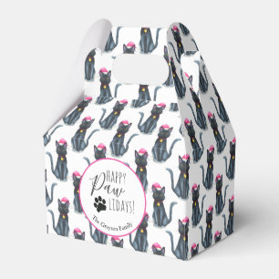 Black Cat Christmas Favor Box Geschenkschachtel