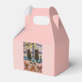 Black Cat Christmas Favor Box Geschenkschachtel
