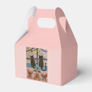 Black Cat Christmas Favor Box Geschenkschachtel