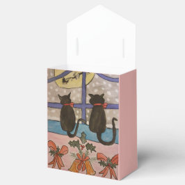 Black Cat Christmas Favor Box Geschenkschachtel