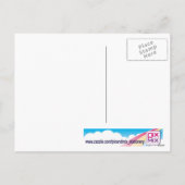 Black Cat Christmas Feiertagspostkarte (Rückseite)