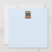 Black Cat Christmas Flat Card Karte (Rückseite)