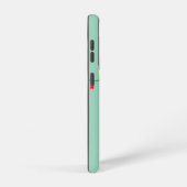 Black Cat Christmas Galaxy Case – Light Green Samsung Galaxy Hülle (Rechte Seite)