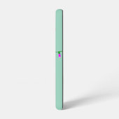 Black Cat Christmas Galaxy Case – Light Green Samsung Galaxy Hülle (Linke Seite)