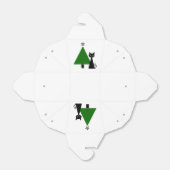 Black Cat Christmas Geschenkschachtel (Ungefaltet)