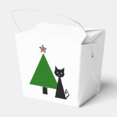 Black Cat Christmas Geschenkschachtel (Rückseite)