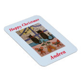 Black Cat Christmas Magnet (Rechte Seite)