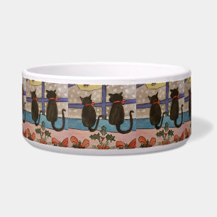 Black Cat Christmas Pet Bowl Napf