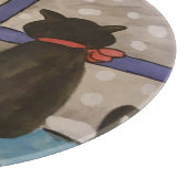 Black Cat Christmas Schneidebrett (Ecke)