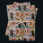 Black Cat Christmas Wrapping Paper Set Geschenkpapier Set<br><div class="desc">Diese beiden niedlichen schwarzen Katzen sitzen geduldig auf dem Fensterbrett, damit der Weihnachtsmann ankommt. Es ist Heiligabend und der Schnee fällt schwer. Das Haus ist mit heiligen und saisonalen Glocken für die Ferien bedeckt. Dann wird die Geduld der Katze belohnt, wenn sie den Weihnachtsmann in seinem RentierSchlitten sehen, der über...</div>