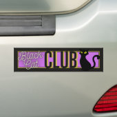 Black Cat Club Autoaufkleber (Auf Auto)