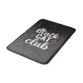 Black Cat Club Halloween-Design Badematte (Schrägansicht)