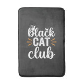 Black Cat Club Halloween-Design Badematte (Vorderseite Vertikal)