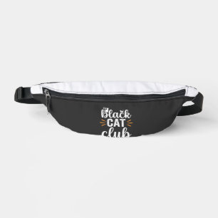 Black Cat Club Halloween-Design Bauchtasche