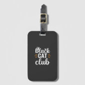 Black Cat Club Halloween-Design Gepäckanhänger (Vorderseite Vertikal)