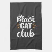 Black Cat Club Halloween-Design Geschirrtuch (Vertikal)
