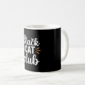 Black Cat Club Halloween-Design Kaffeetasse (VorderseiteRechts)