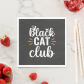 Black Cat Club Halloween-Design Serviette (Beispiel)