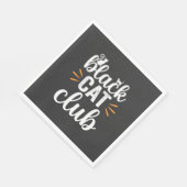 Black Cat Club Halloween-Design Serviette (Ecke)