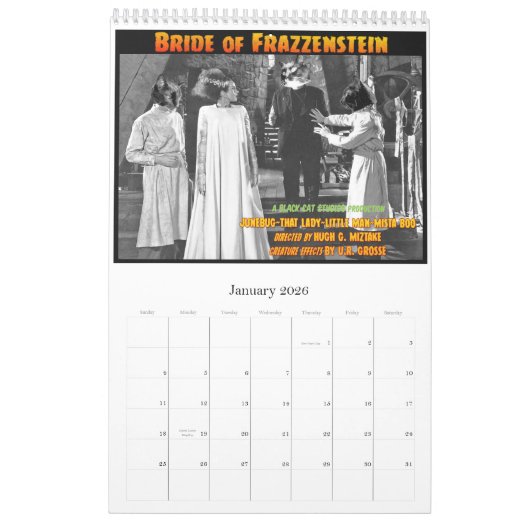 Black Cat Club Kalender, das Entertainment-Problem Kalender (Jan 2026)