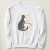 Black Cat Coffee Club Sweatshirt (Design vorne)