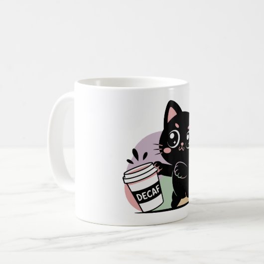 Black cat Coffee ( Decaff ) Kaffeetasse (Vorderseite Links)